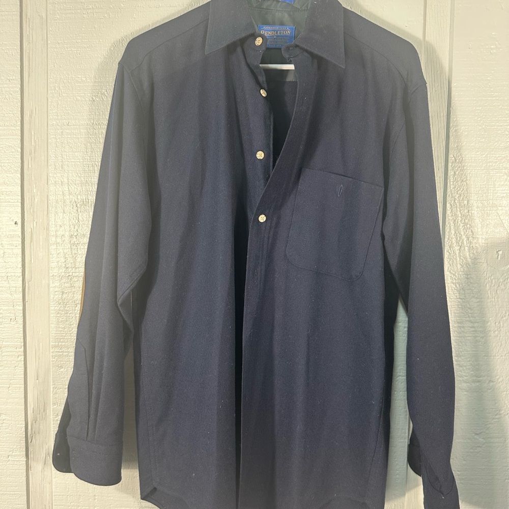 Pendleton Blue Long Sleeve Button Down Shirt Size… - image 3